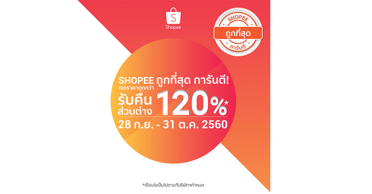 [PR] ช้อปฟินเว่อร์กับ Shopee ในราคาดีที่สุด! กับแคมเปญ “Shopee ถูก ...